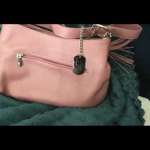 Anna Morellini pink leather handbag, nwt
